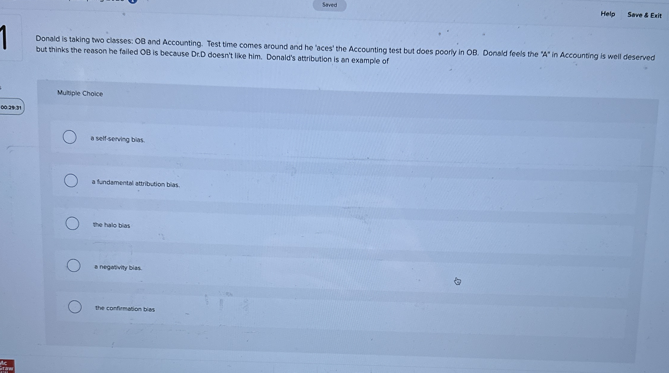 Saved Help Save & Exit Donald is taking two