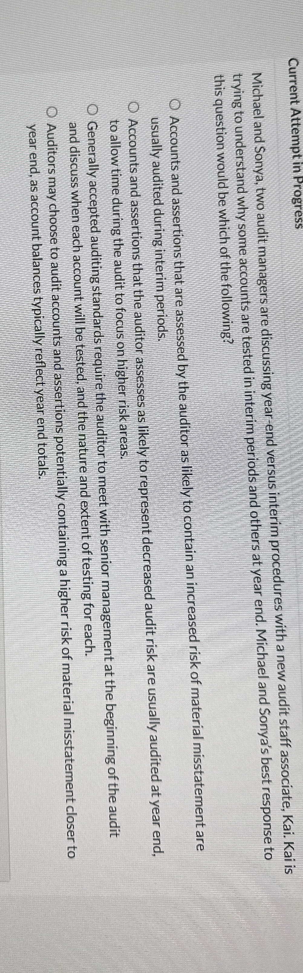 Current Attempt in Progress Michael and Sonya,