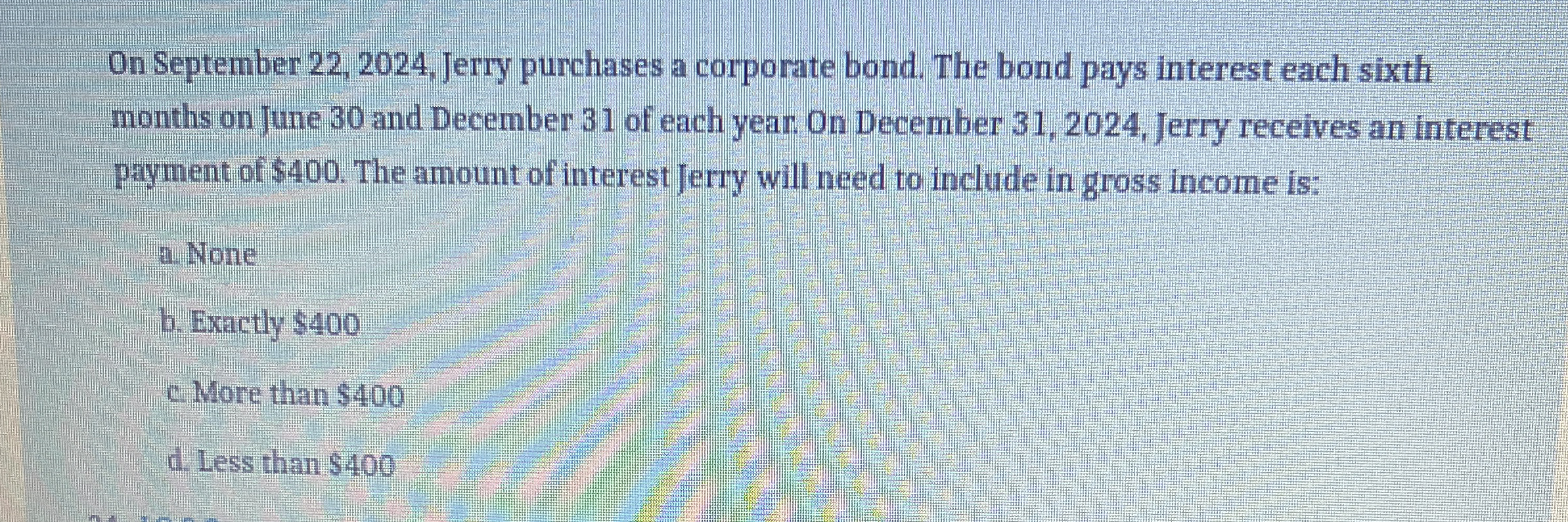 On September 2 2 , 2 0 2 4 , Jerry purchases a