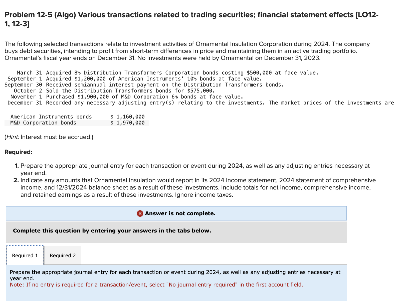 Problem 1 2 - 5 ( Algo ) Various transactions