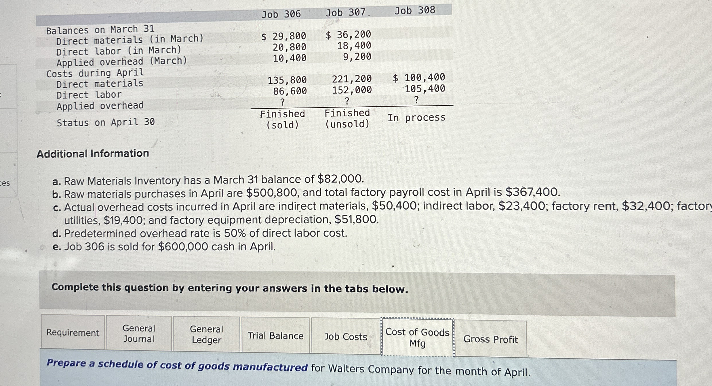 \ table [ [ , Job 3 0 6 , Job 3 0 7 . , Job 3 0 8