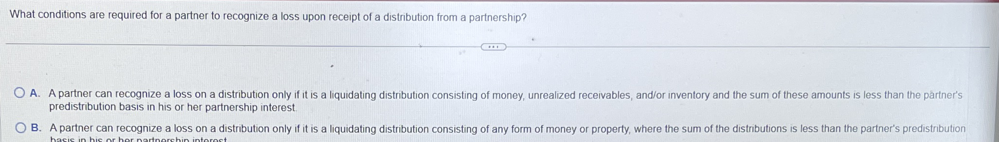 What conditions are required for a partner to