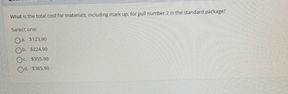 What is the total cost for materials. including