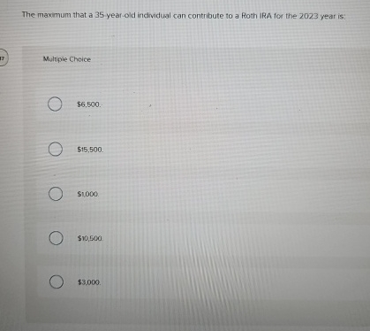 The maximum that a 3 5 year - old individual can