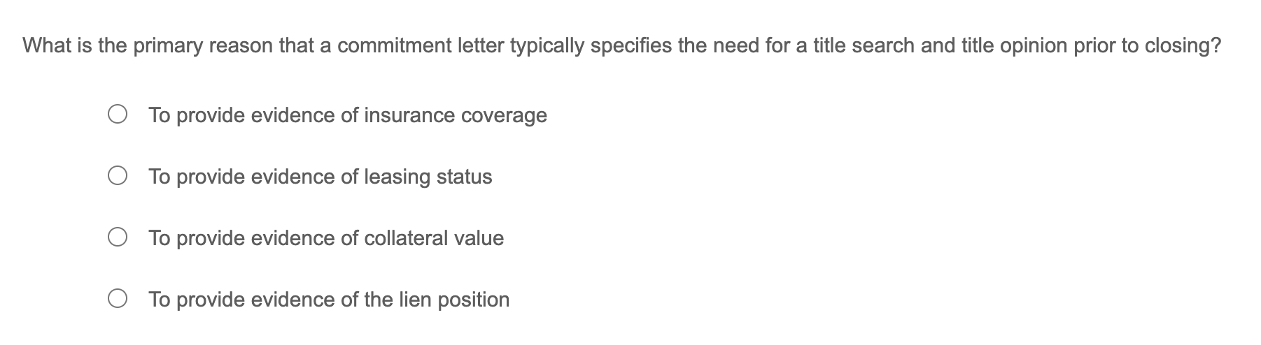 What is the primary reason that a commitment