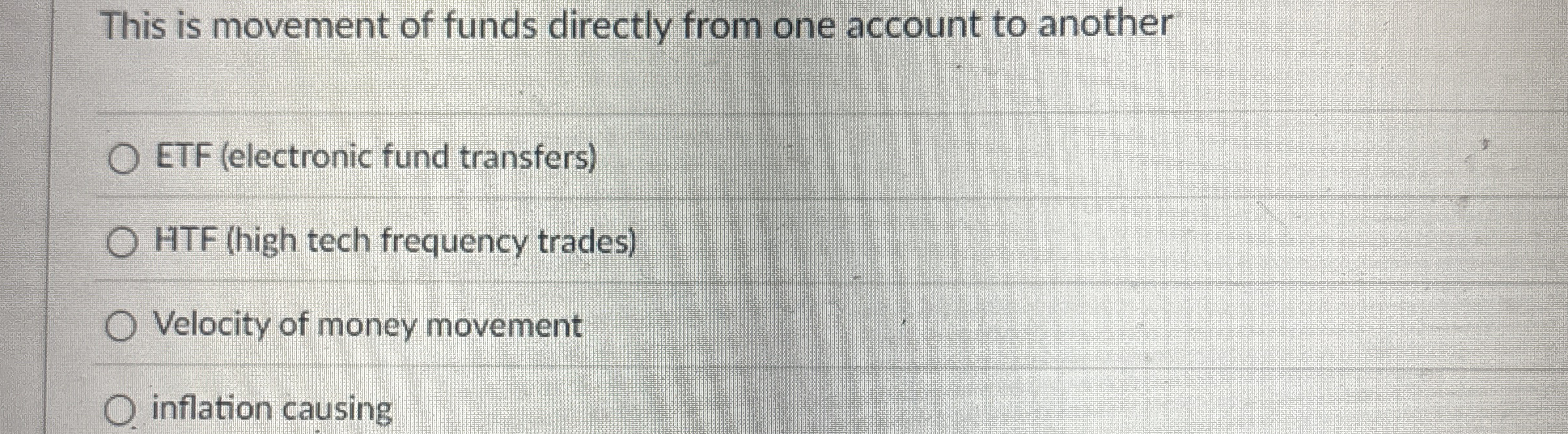 This is movement of funds directly from one