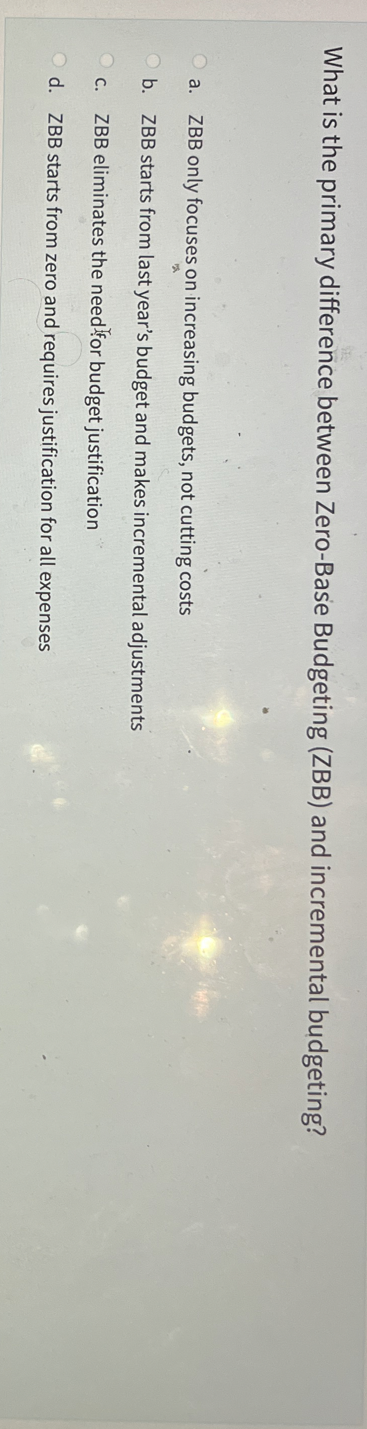 What is the primary difference between Zero -