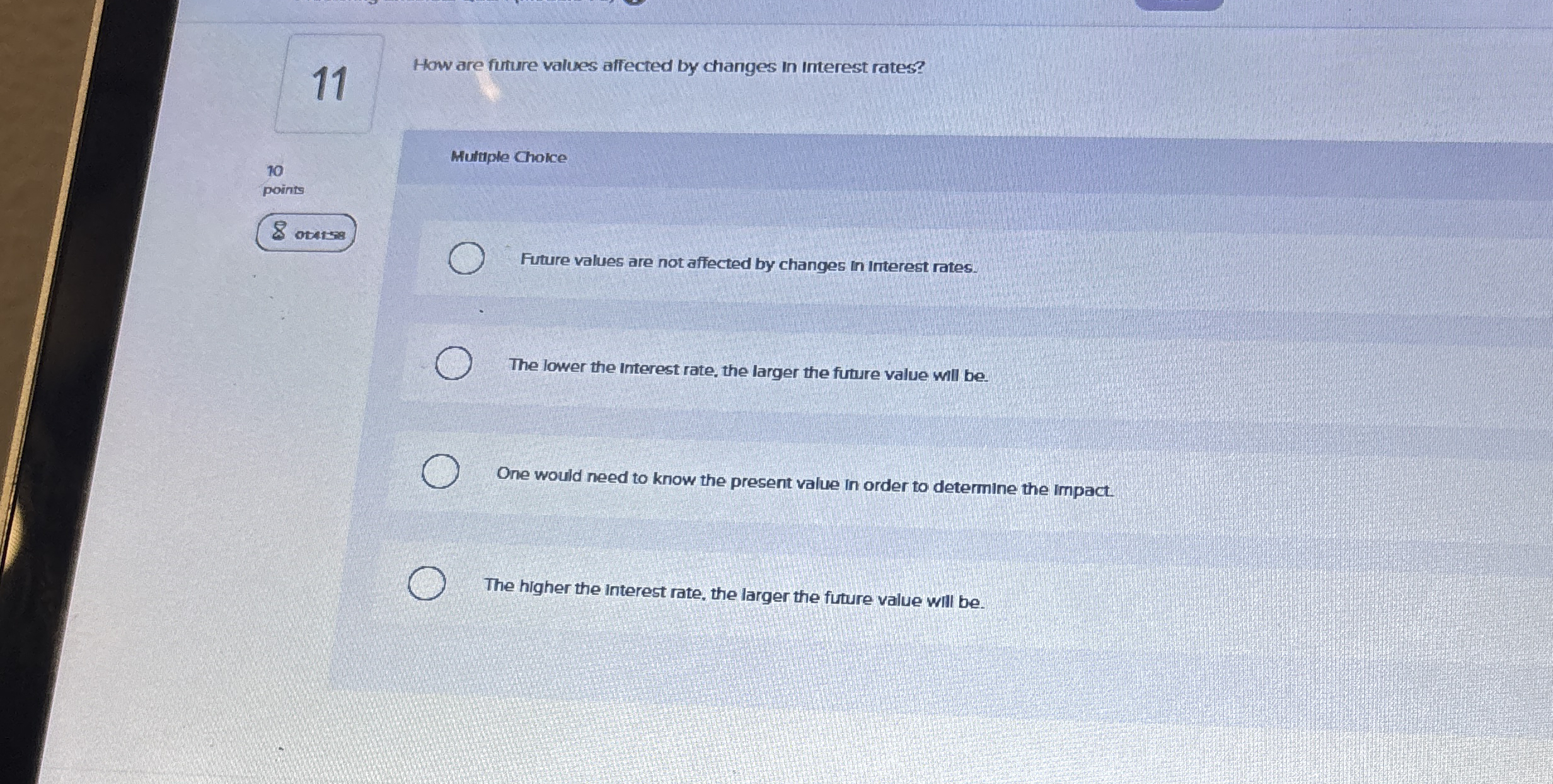 1 1 How are future values affected by changes in