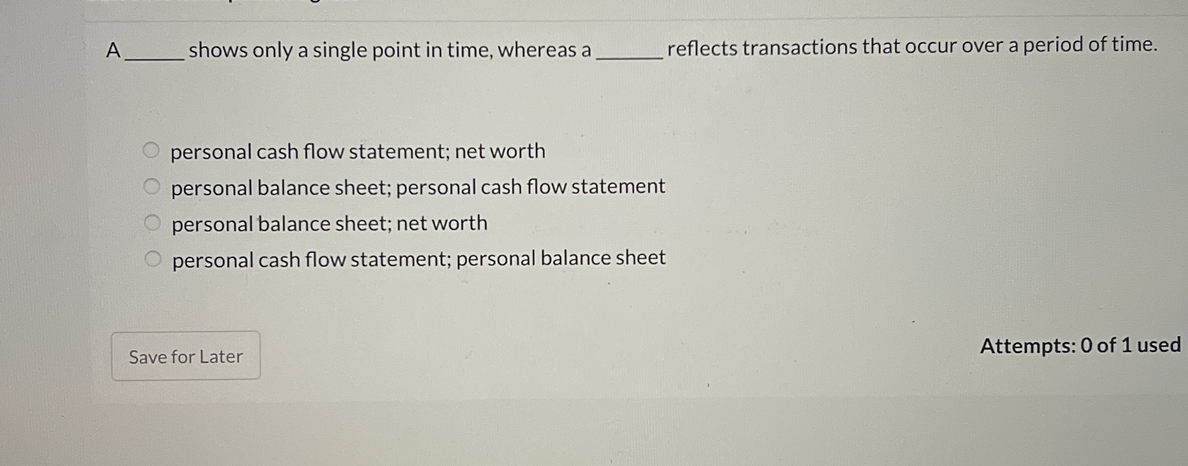 A shows only a single point in time, whereas a