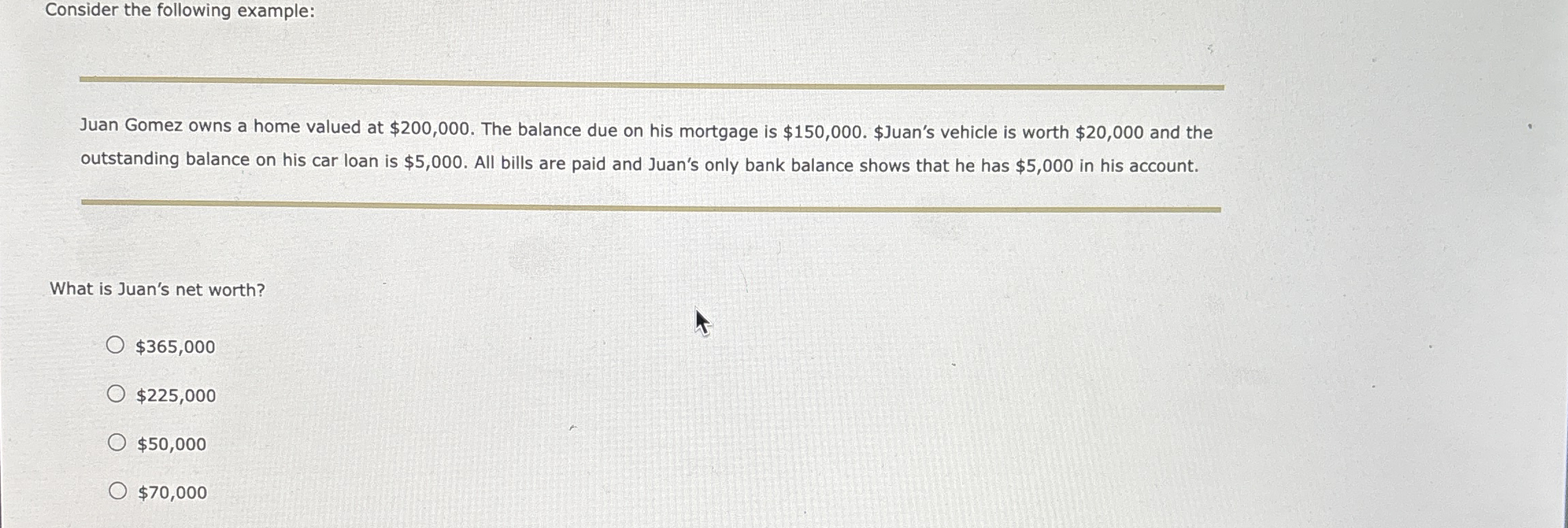 Consider the following example: Juan Gomez owns a