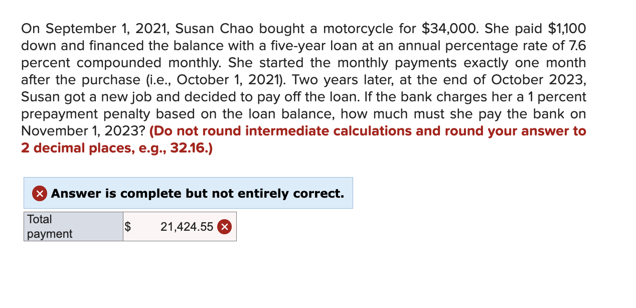 On September 1 , 2 0 2 1 , Susan Chao bought a