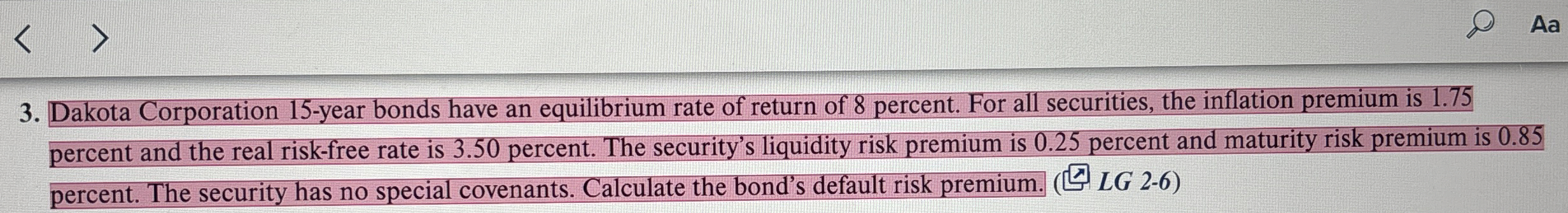 Dakota Corporation 1 5 - year bonds have an