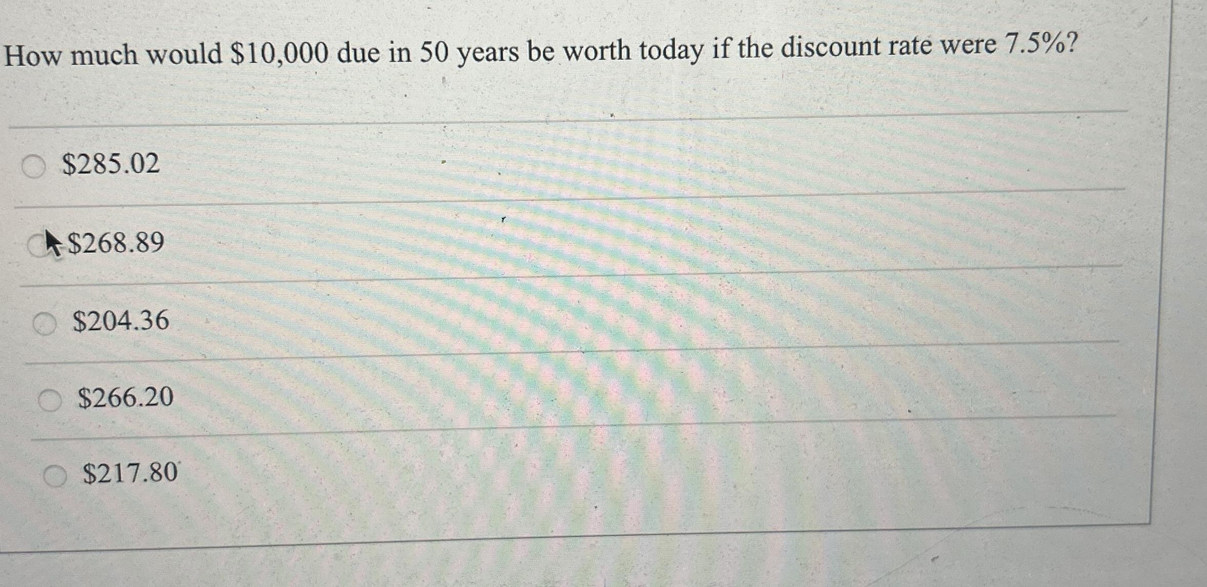 How much would $ 1 0 , 0 0 0 due in 5 0 years be