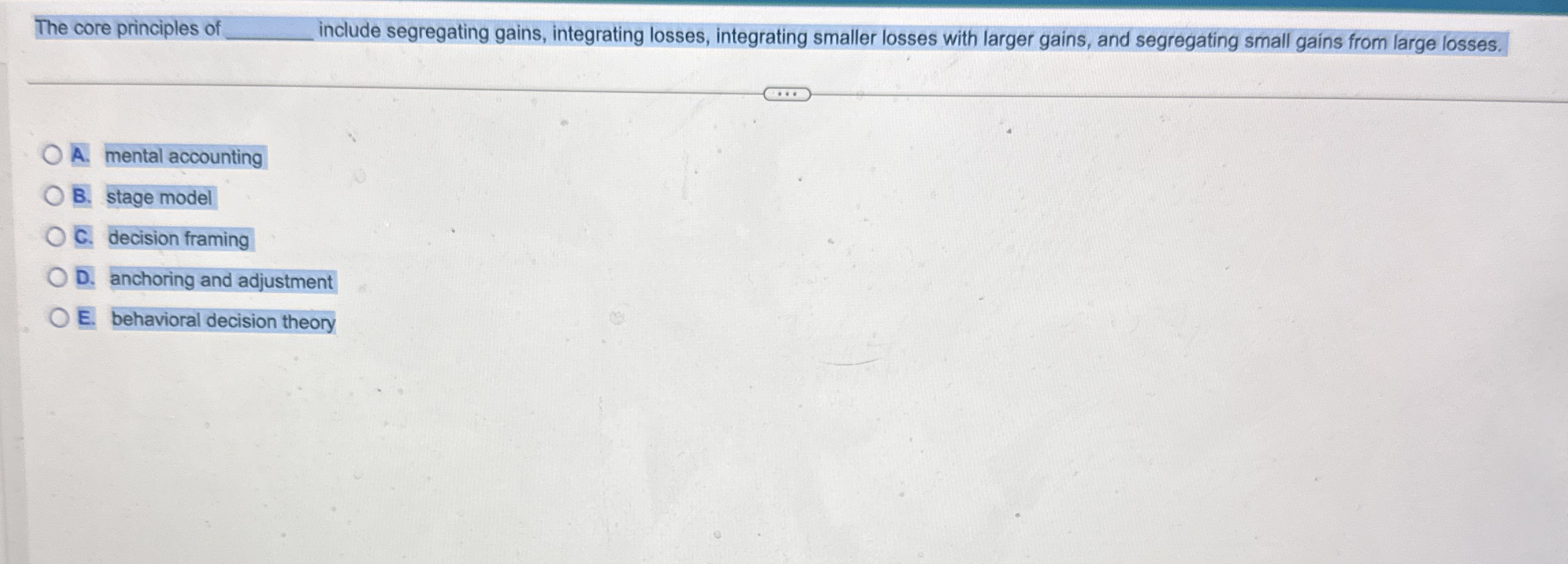 The core principles of q , include segregating
