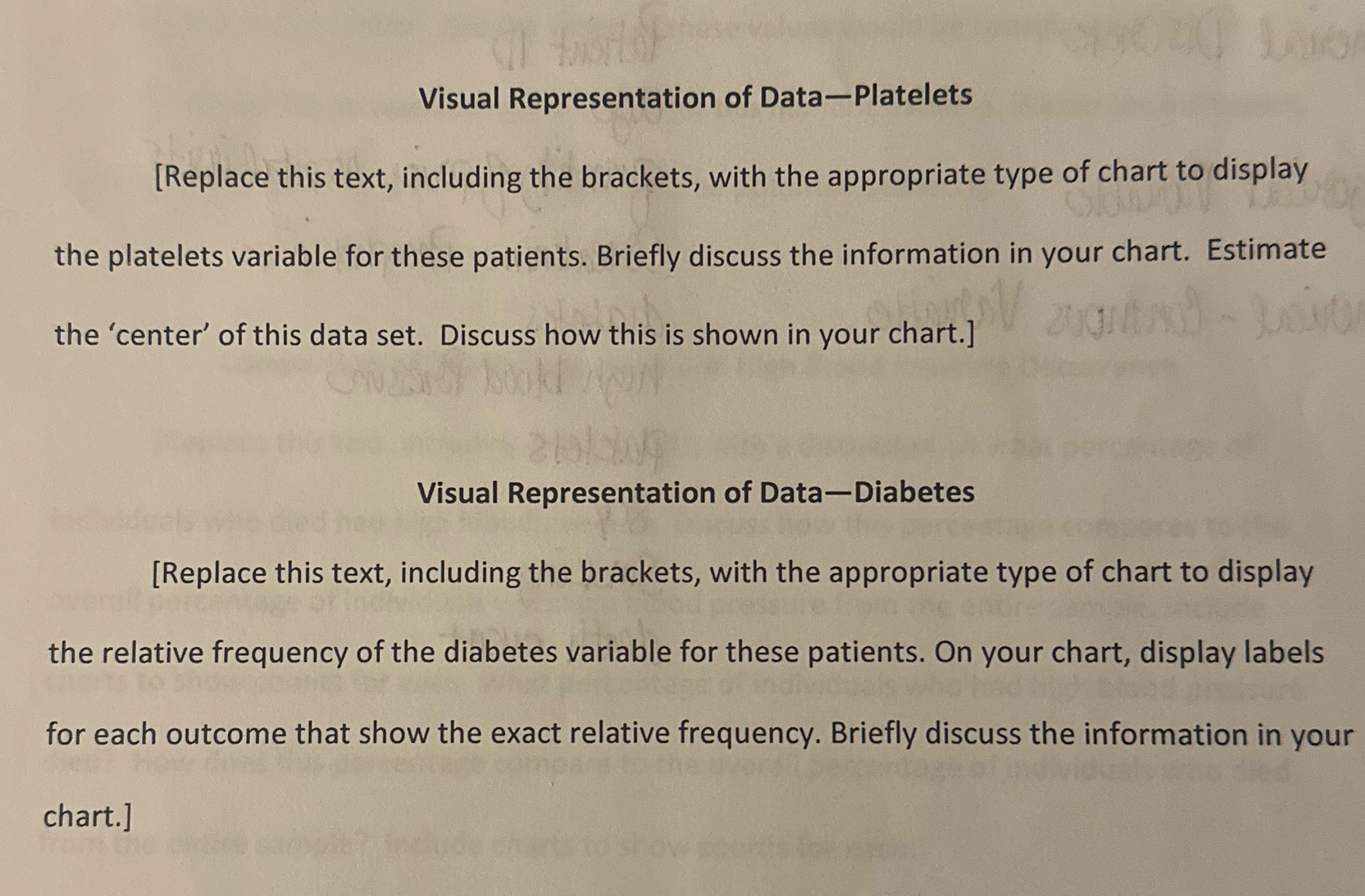 Visual Representation of Data-Platelets [Replace
