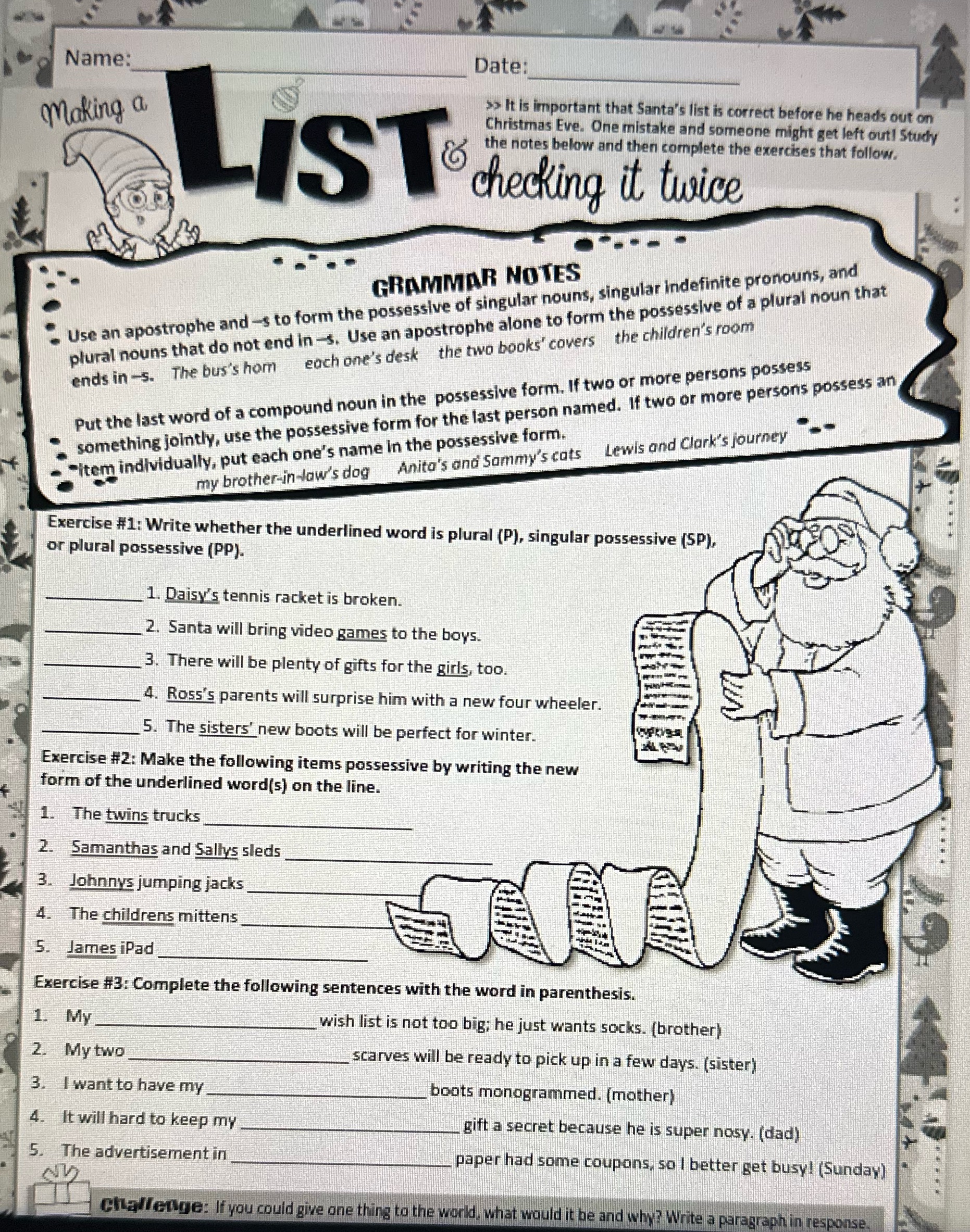 can you answer it for me Name: Date: making a >