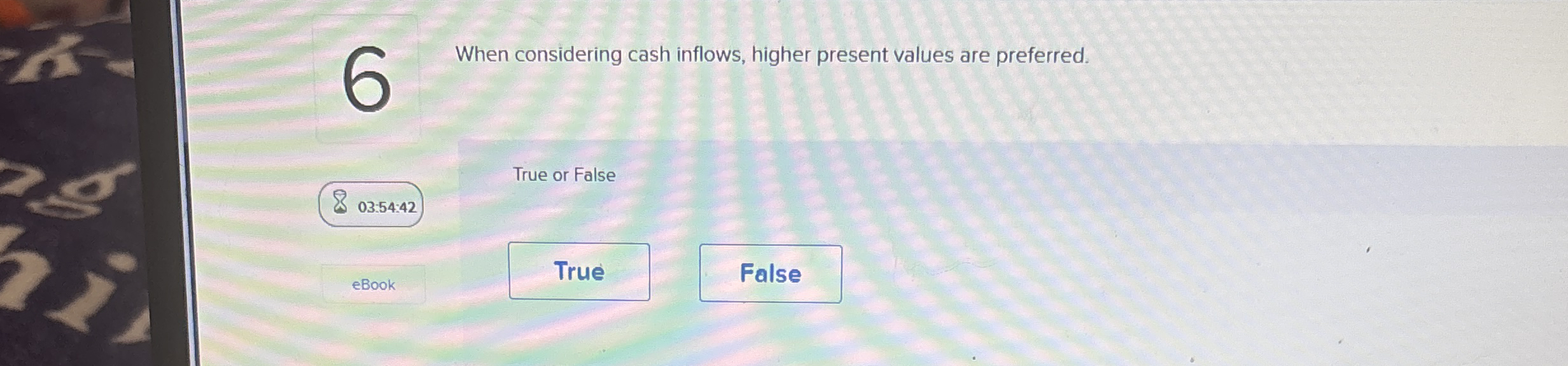 When considering cash inflows, higher present