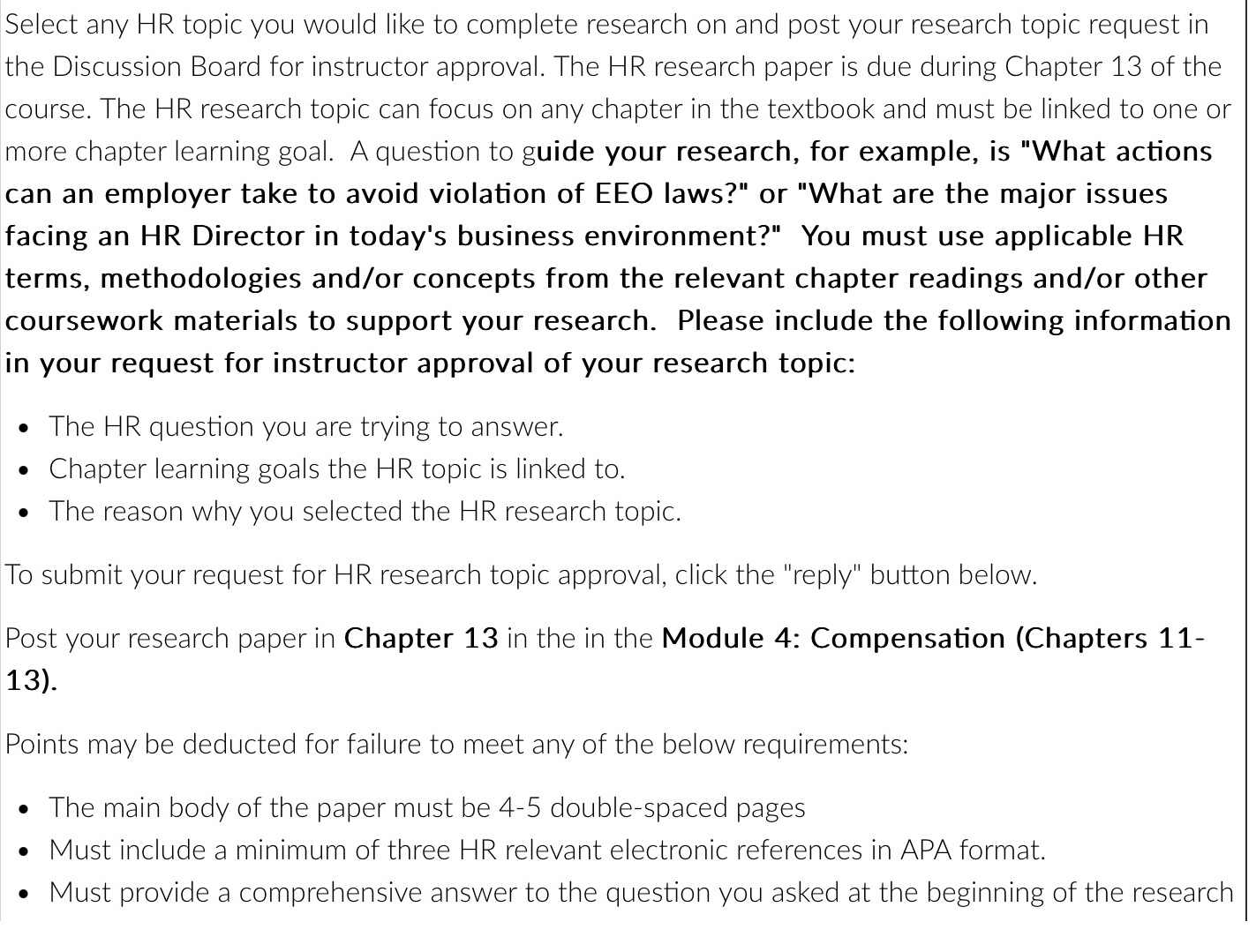 Select any HR topic you would like to complete