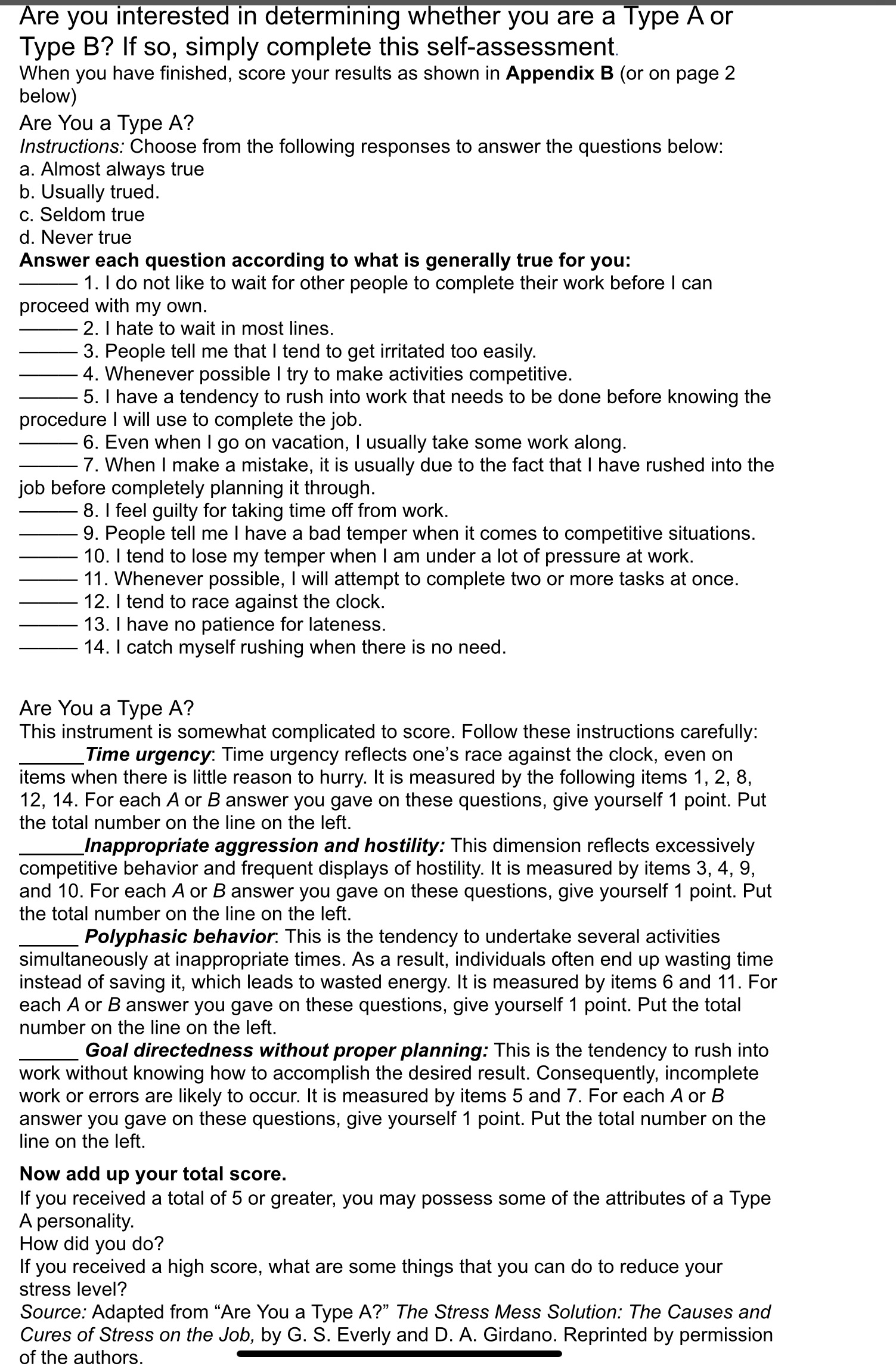 Are you Interested Iin determining whether you