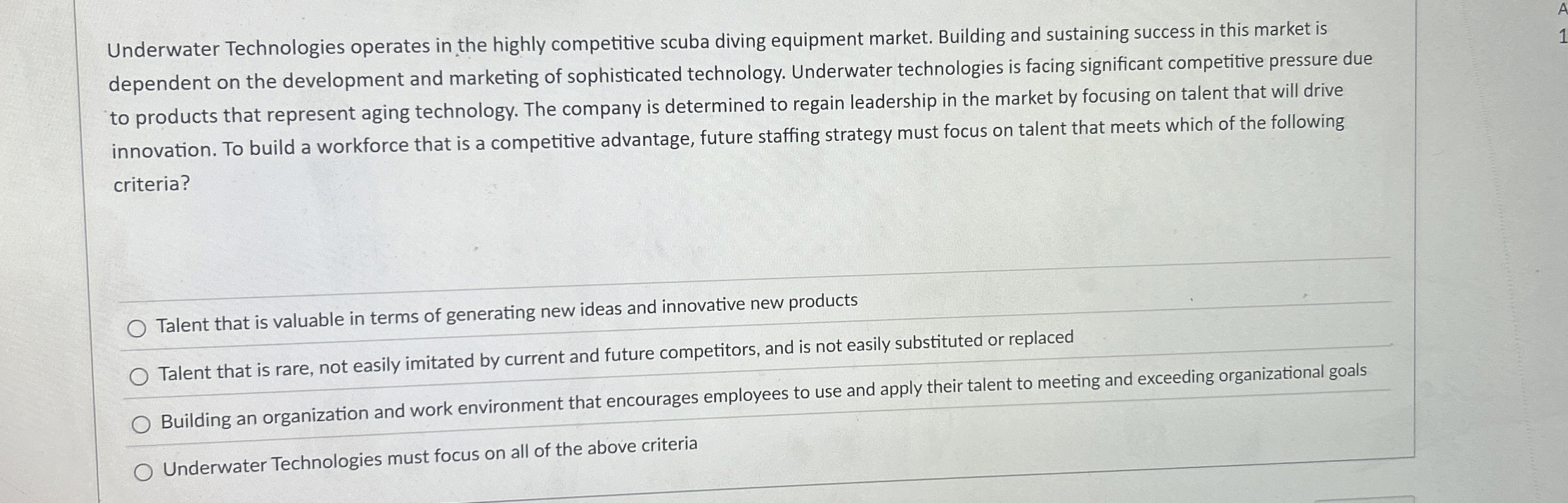 Underwater Technologies operates in the highly