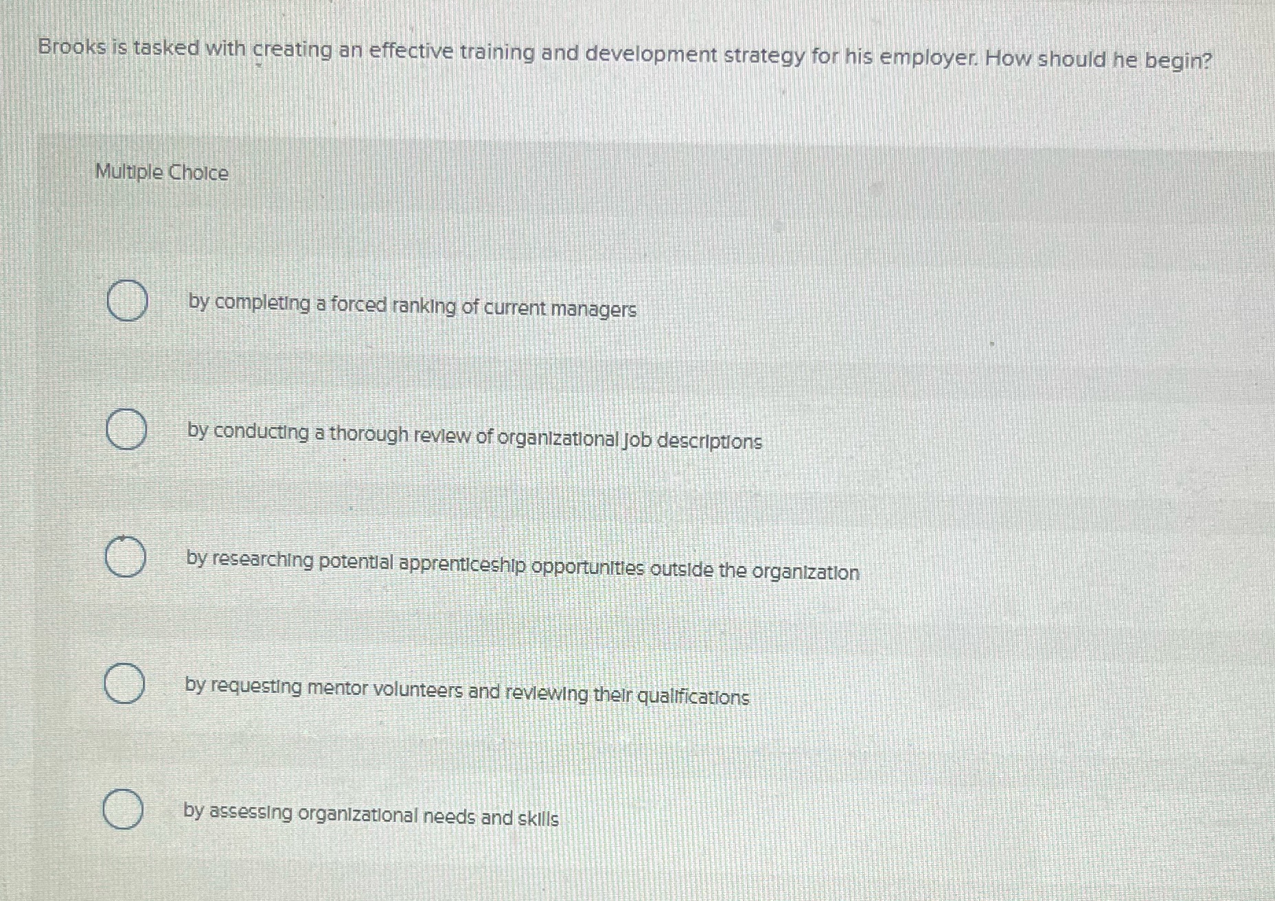 Brooks is tasked with creating an effective