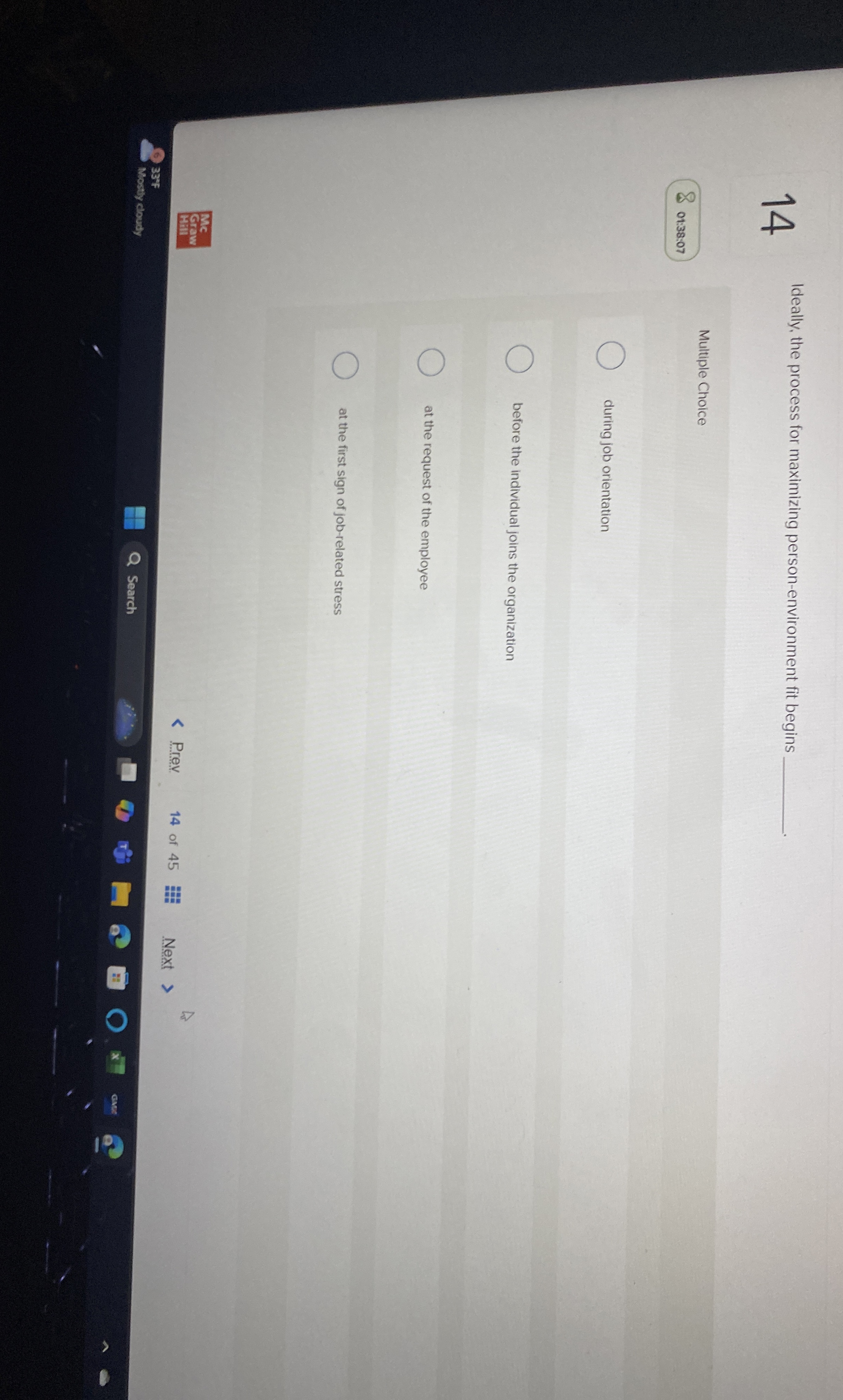 1 4 Ideally, the process for maximizing person -