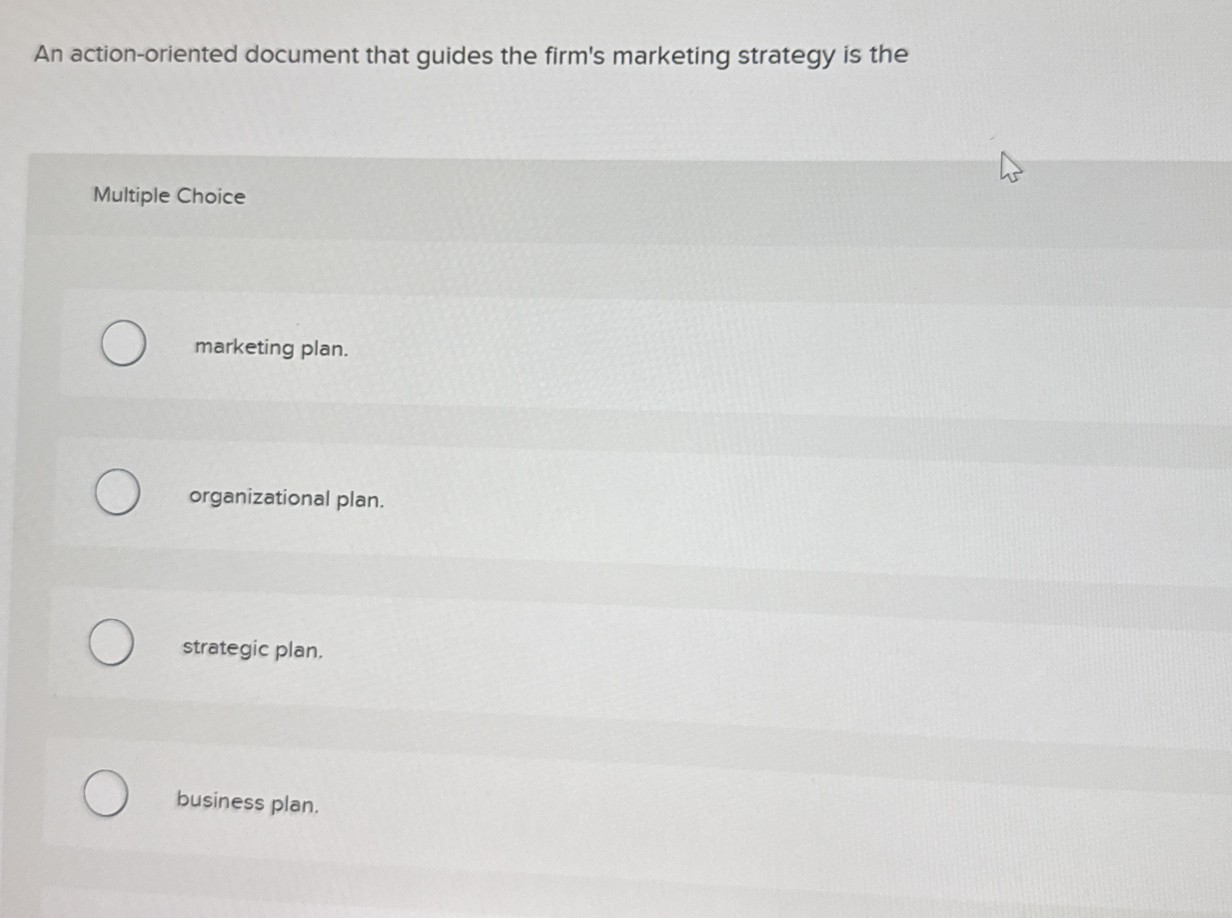 An action - oriented document that guides the