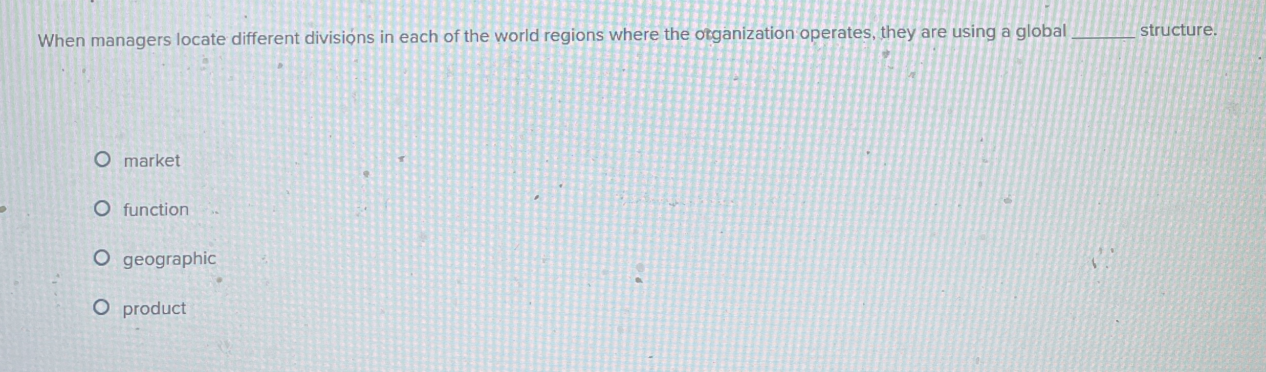 When managers locate different divisions in each