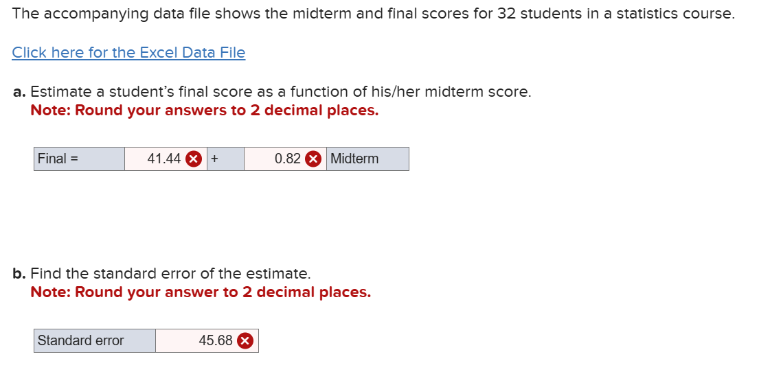 Please answer parts a - c using the attached