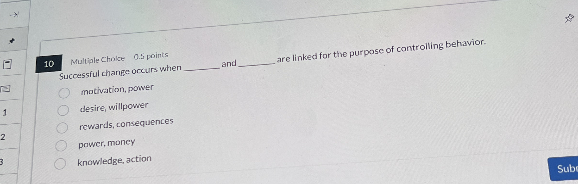 1 0 Multiple Choice 0 . 5 points Successful