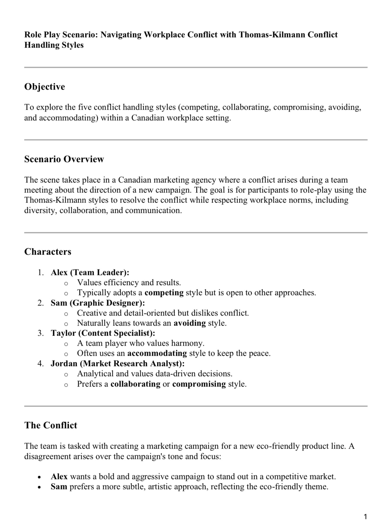 CREATE A SCRIPT WHICH IS THE SAME AS THIS: Role