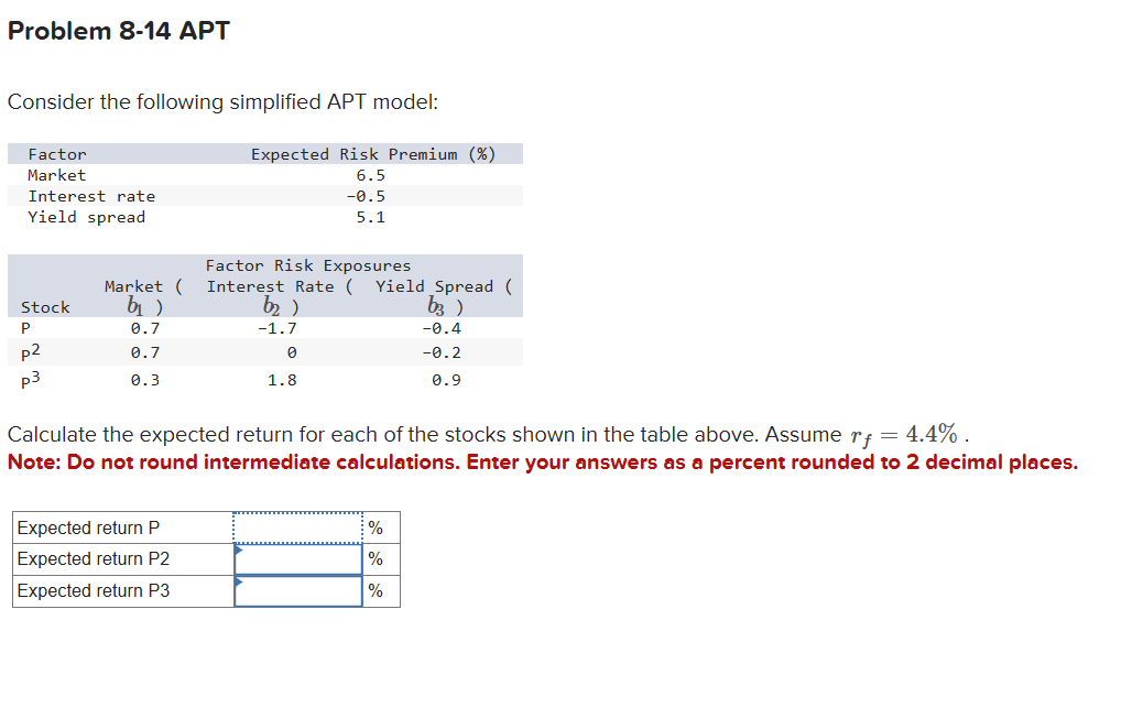 Problem 8 - 1 4 APT Consider the following