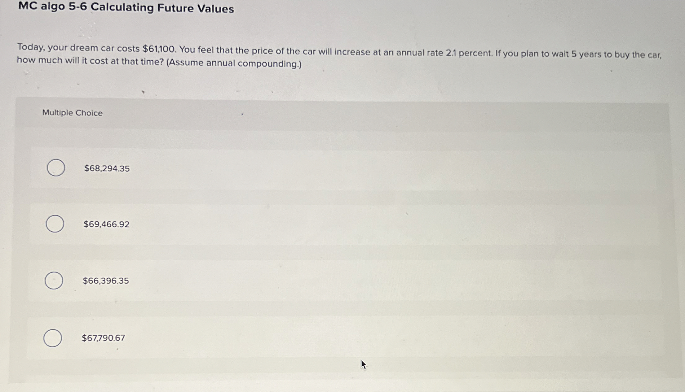 MC algo 5 - 6 Calculating Future Values Today,