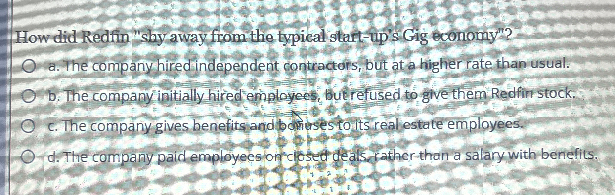 How did Redfin "shy away from the typical start -