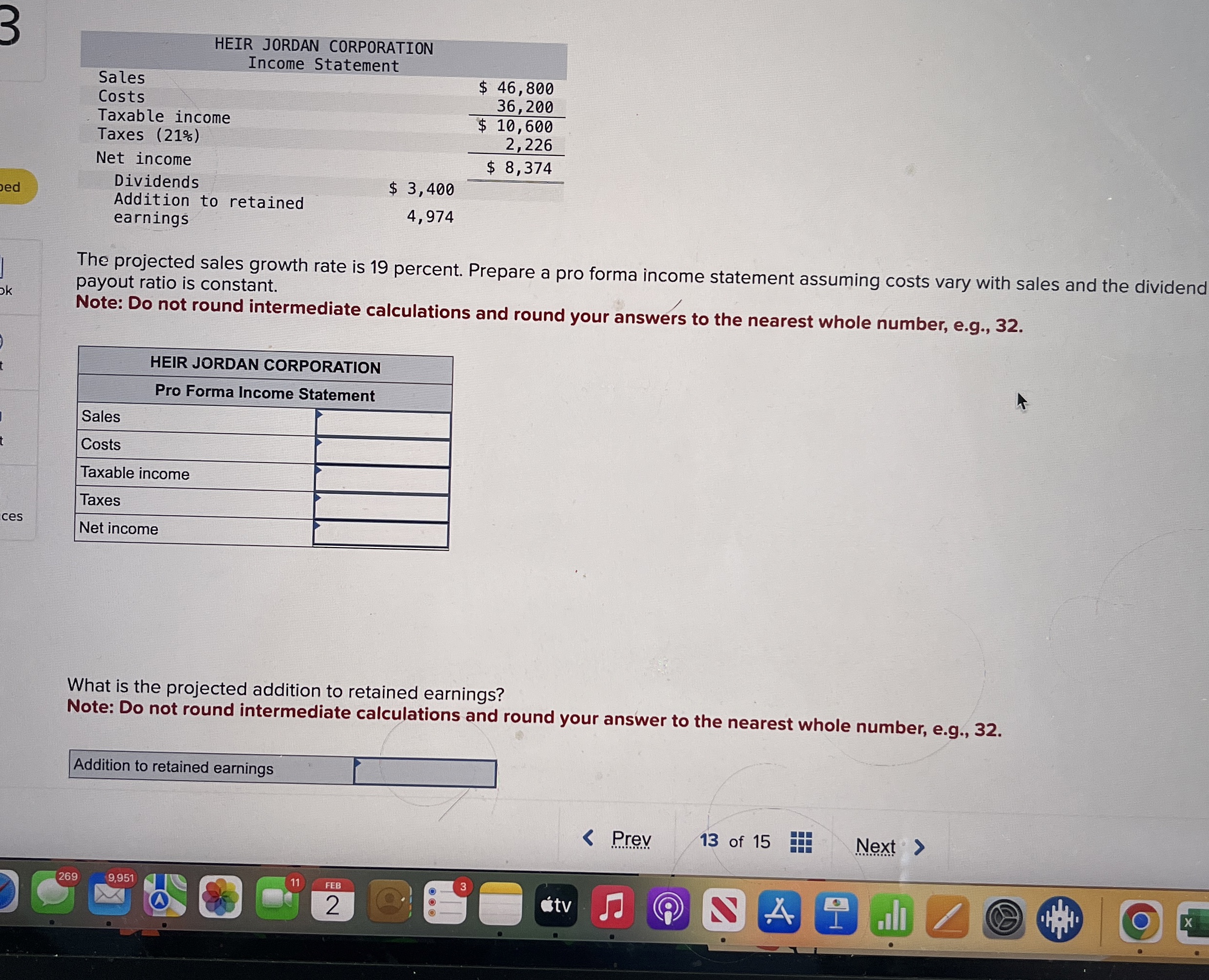 \ table [ [ HEIR JORDAN CORPORATION Income