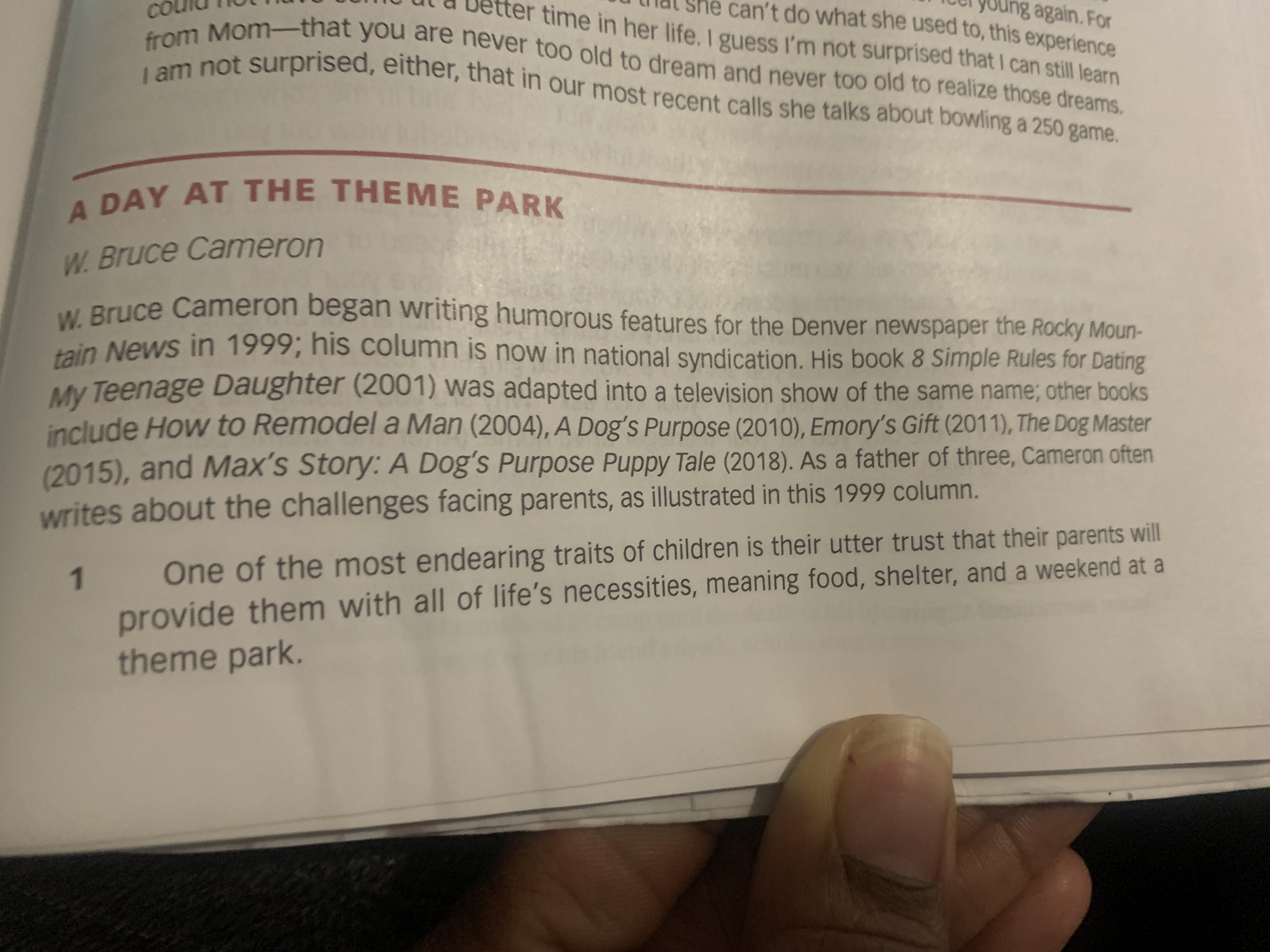 young again. For e can't do what she used