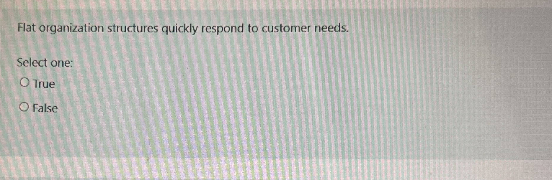 Flat organization structures quickly respond to