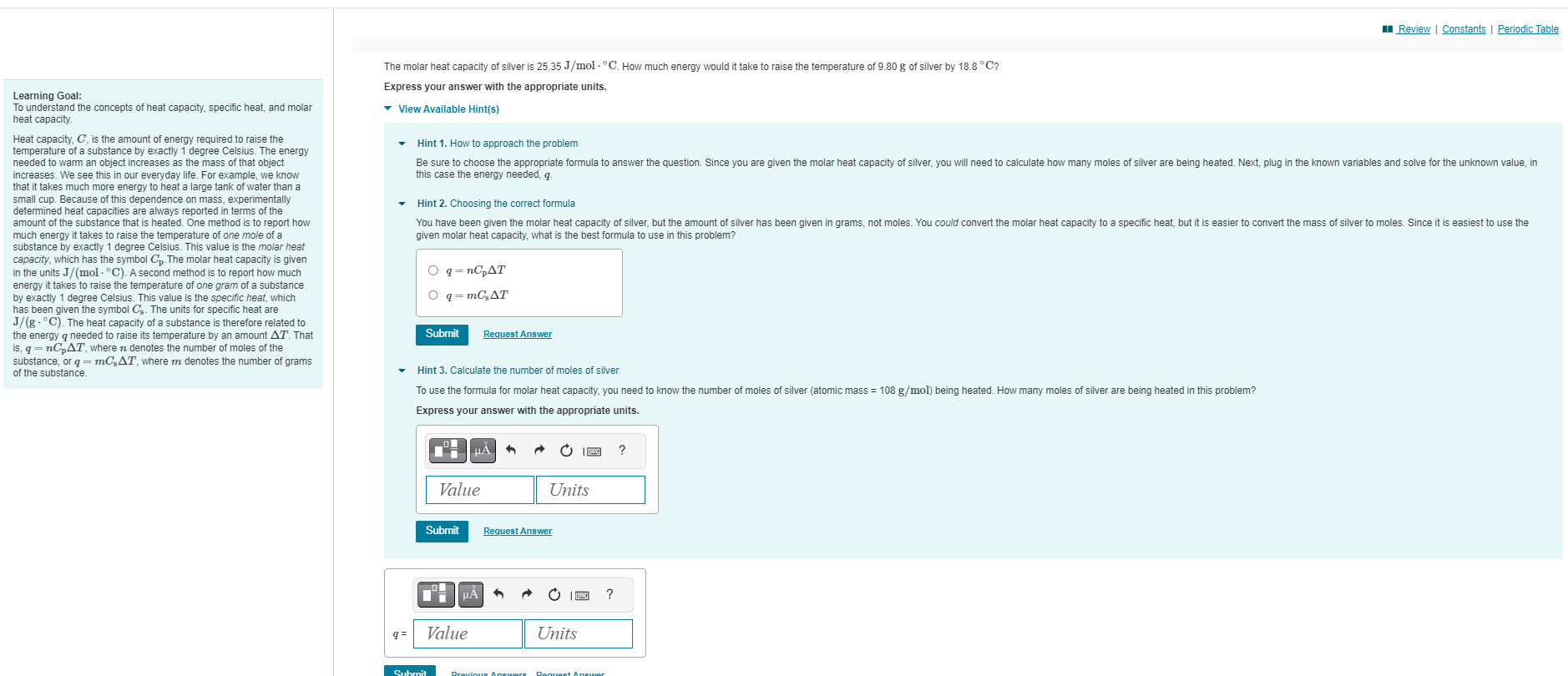 solve and read through the learning goal Review |