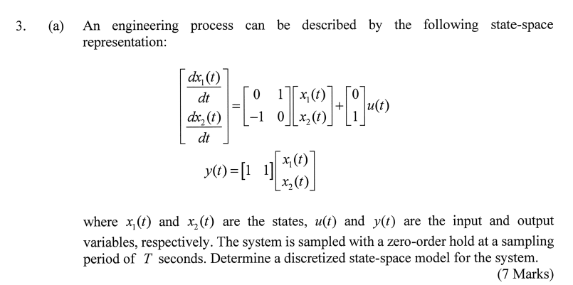 the answer to question (a) 3. (a) An engineering