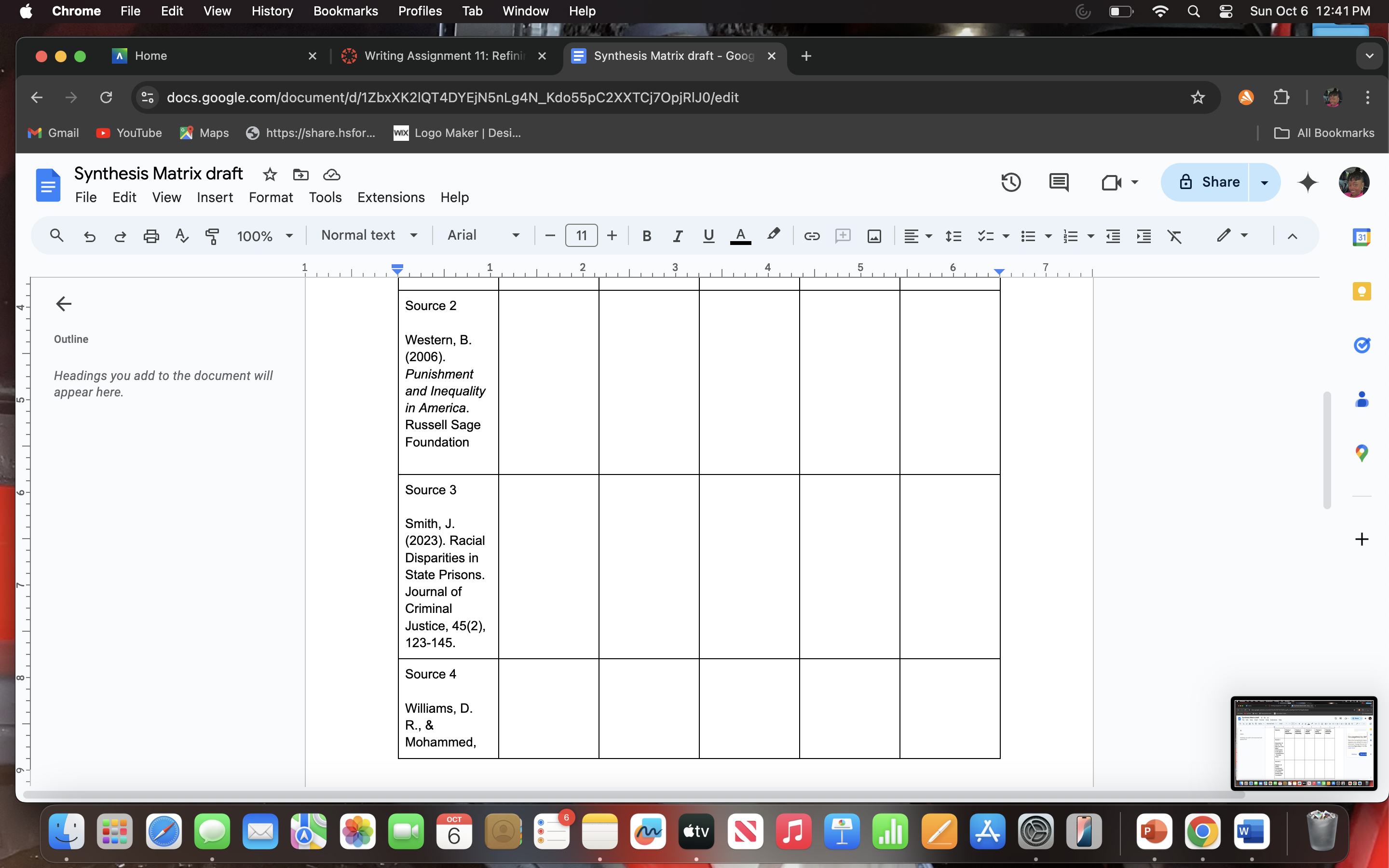 For this assignment continue to fill in your