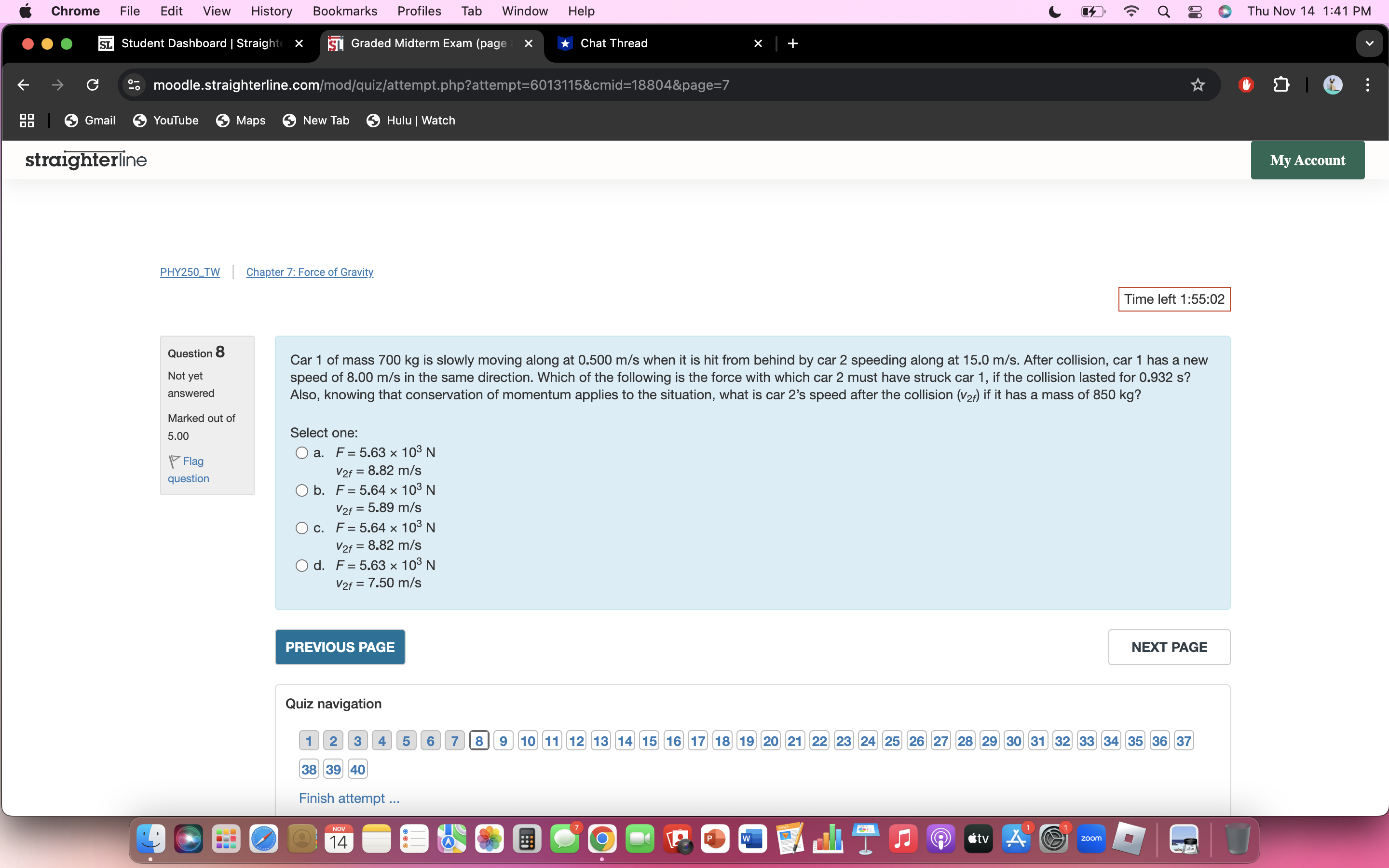 answer Chrome File Edit View History Bookmarks