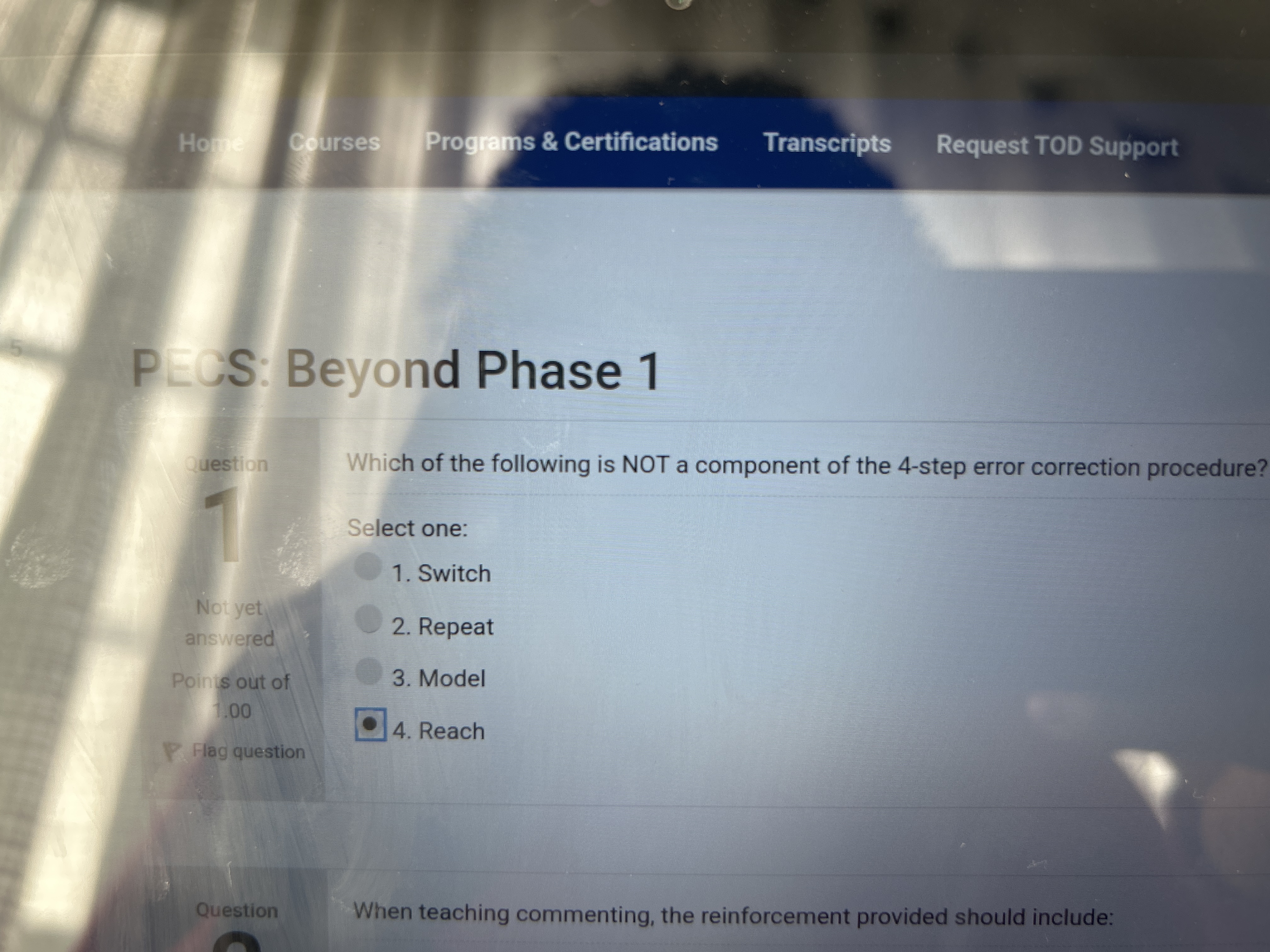 Answer Home Courses Programs & Certifications