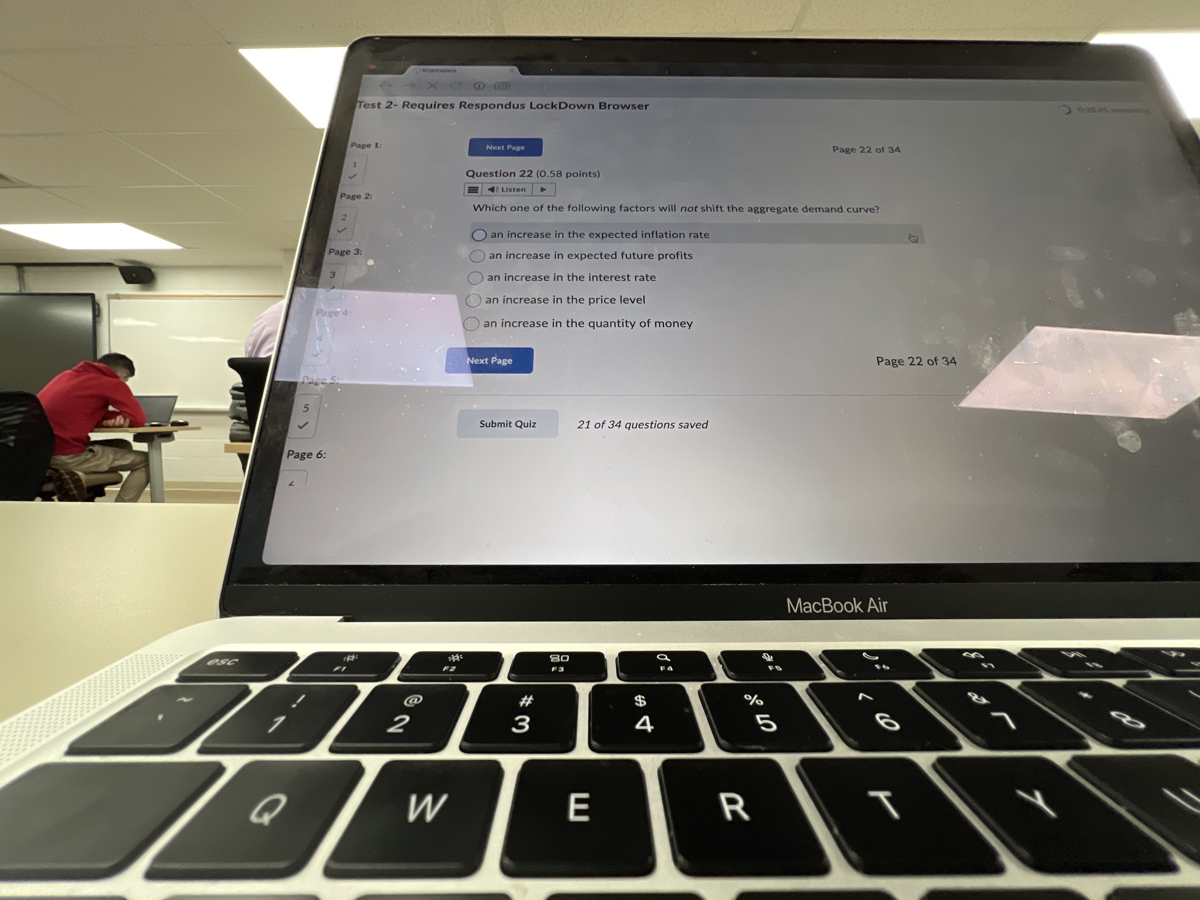 Answer Test 2- Requires Respondus LockDown