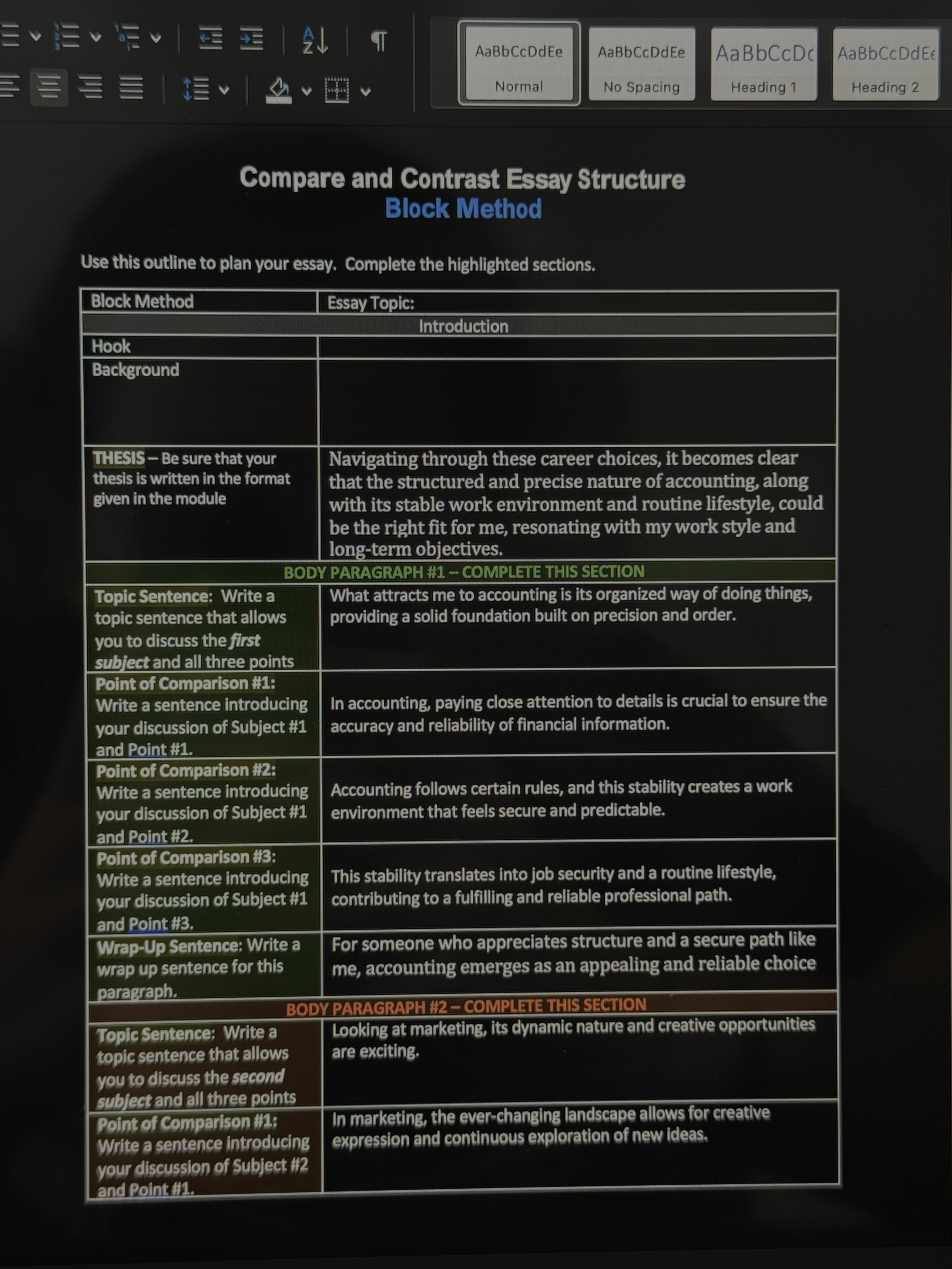 Create a blank document. Paste and Label your