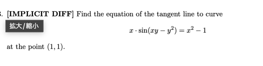 please make like this question [IMPLICIT DIFF]