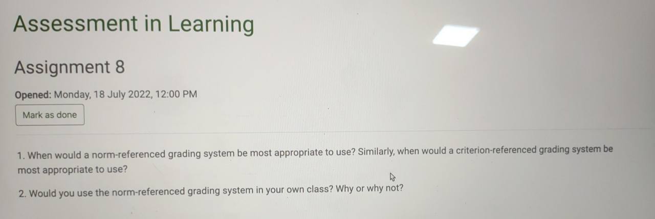 SUB: Creative Writing Assessment in Learning