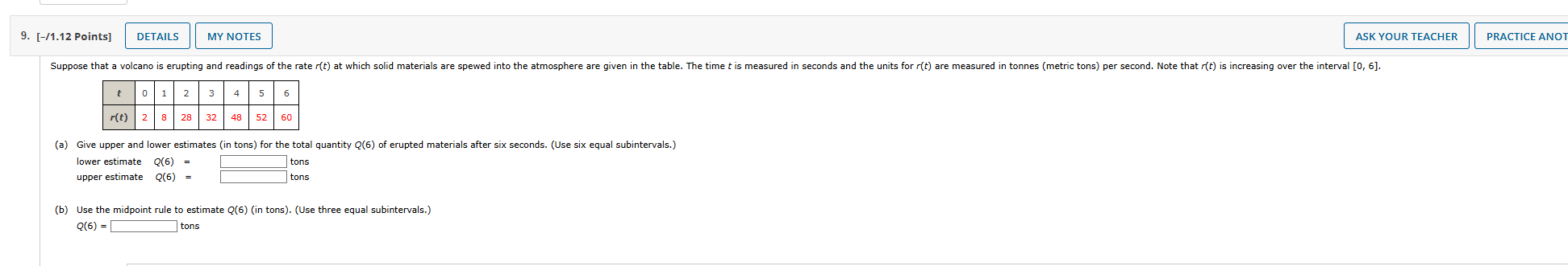 Please answer clearly and concisely 9. [-#1.12