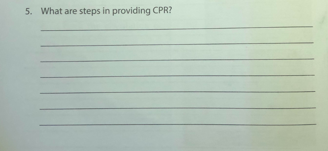 answer this in paragraph form 5. What are steps