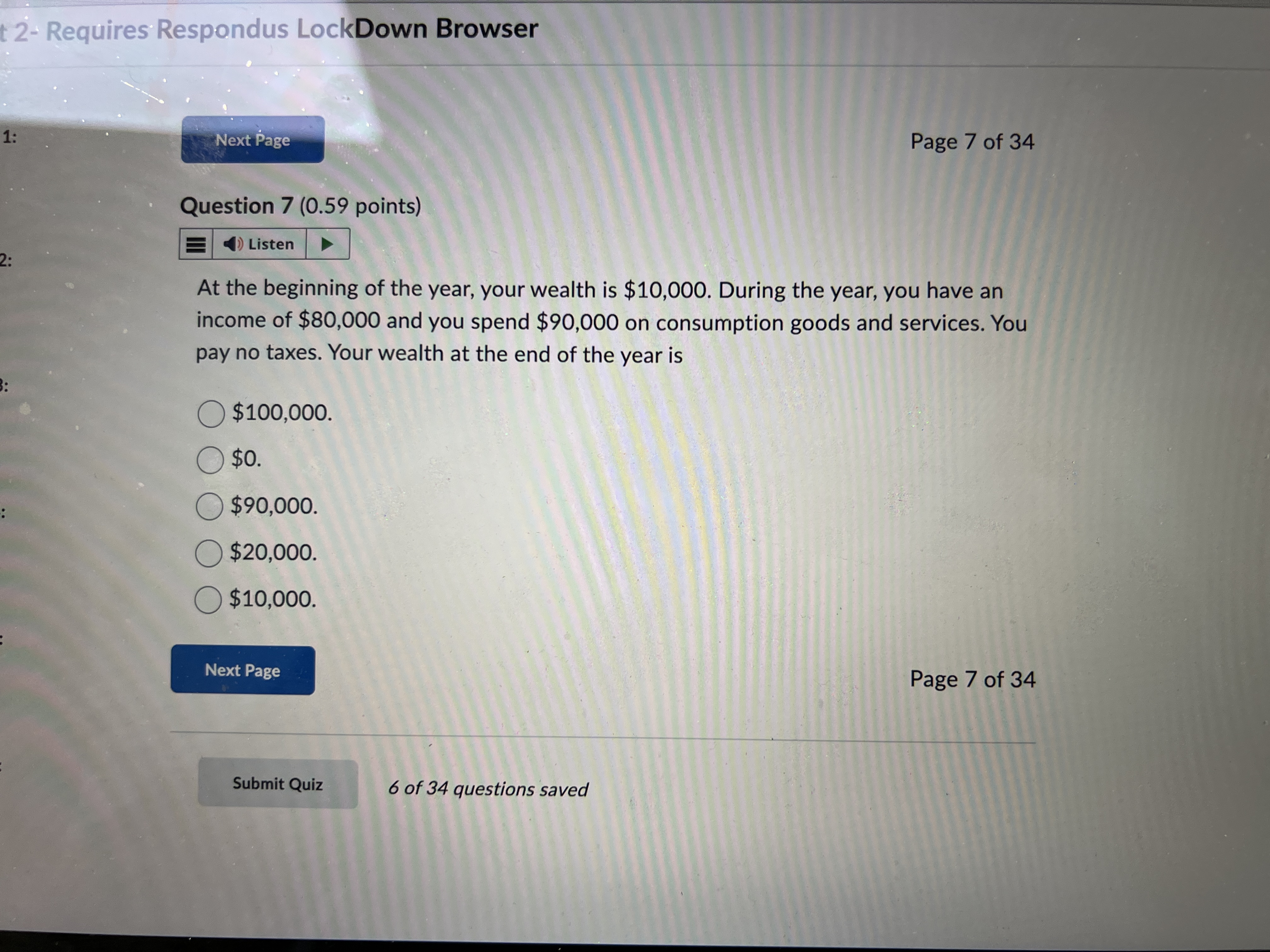 Answer 2- Requires Respondus LockDown Browser