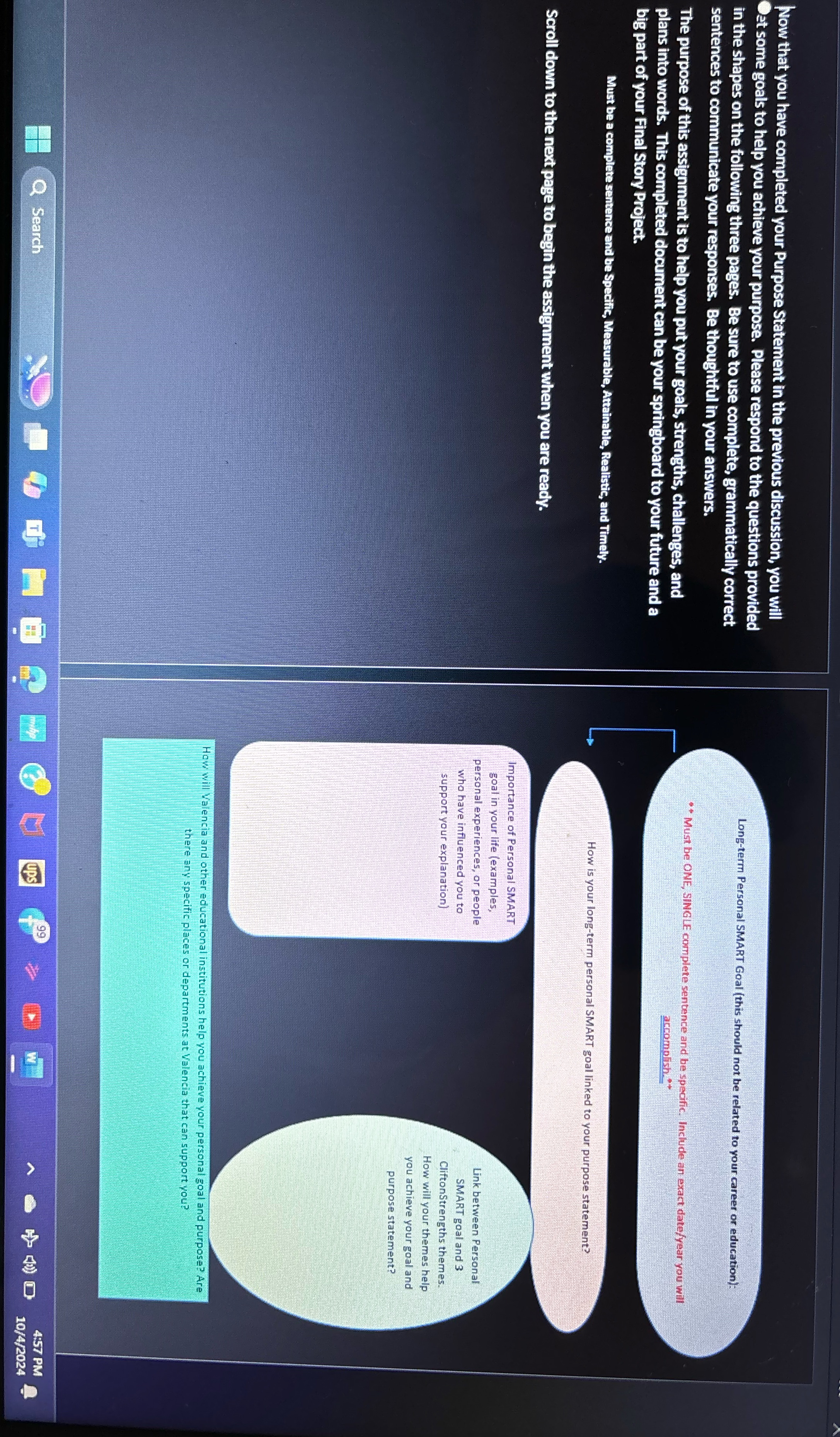 Now that you have completed your Purpose